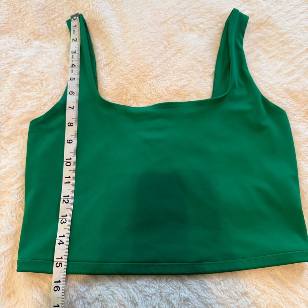 Express Vibrant Green Sleeveless Crop Top - Picture 3 of 6